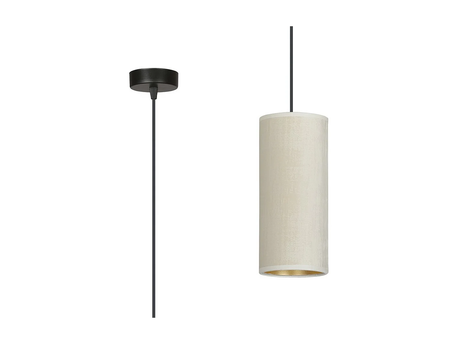 Candeeiro Suspenso Bente, Branco, 10x100x6 cm, EPIKASA