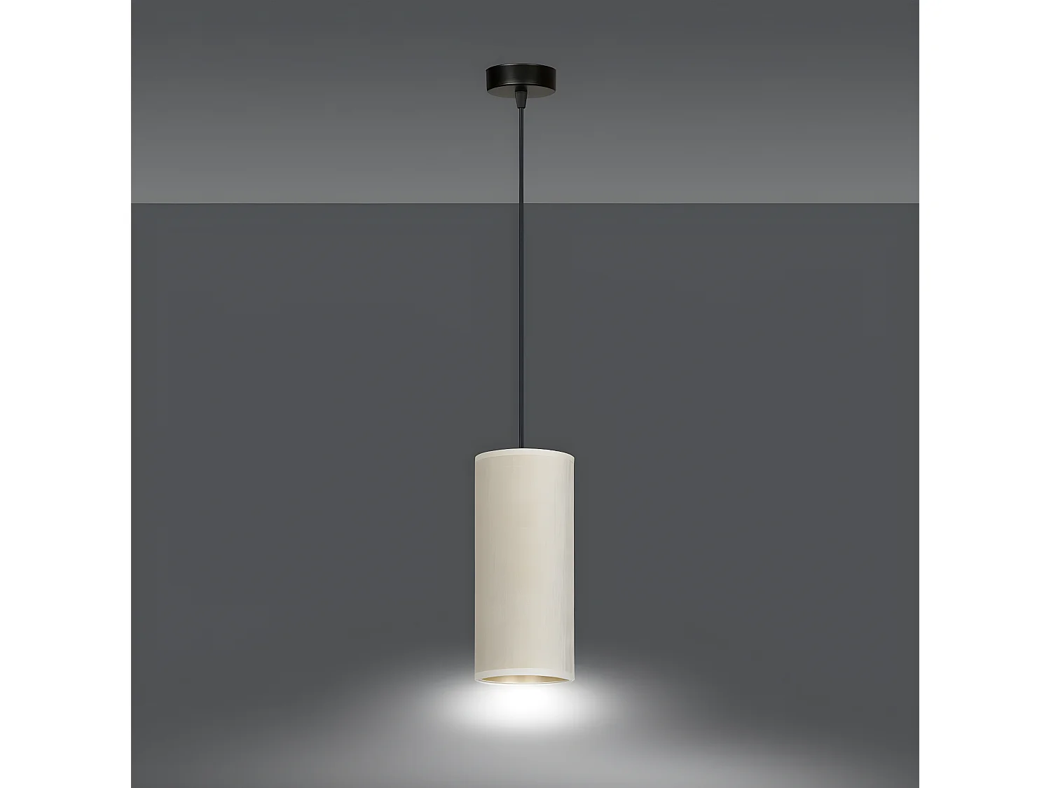 Candeeiro Suspenso Bente, Branco, 10x100x6 cm, EPIKASA