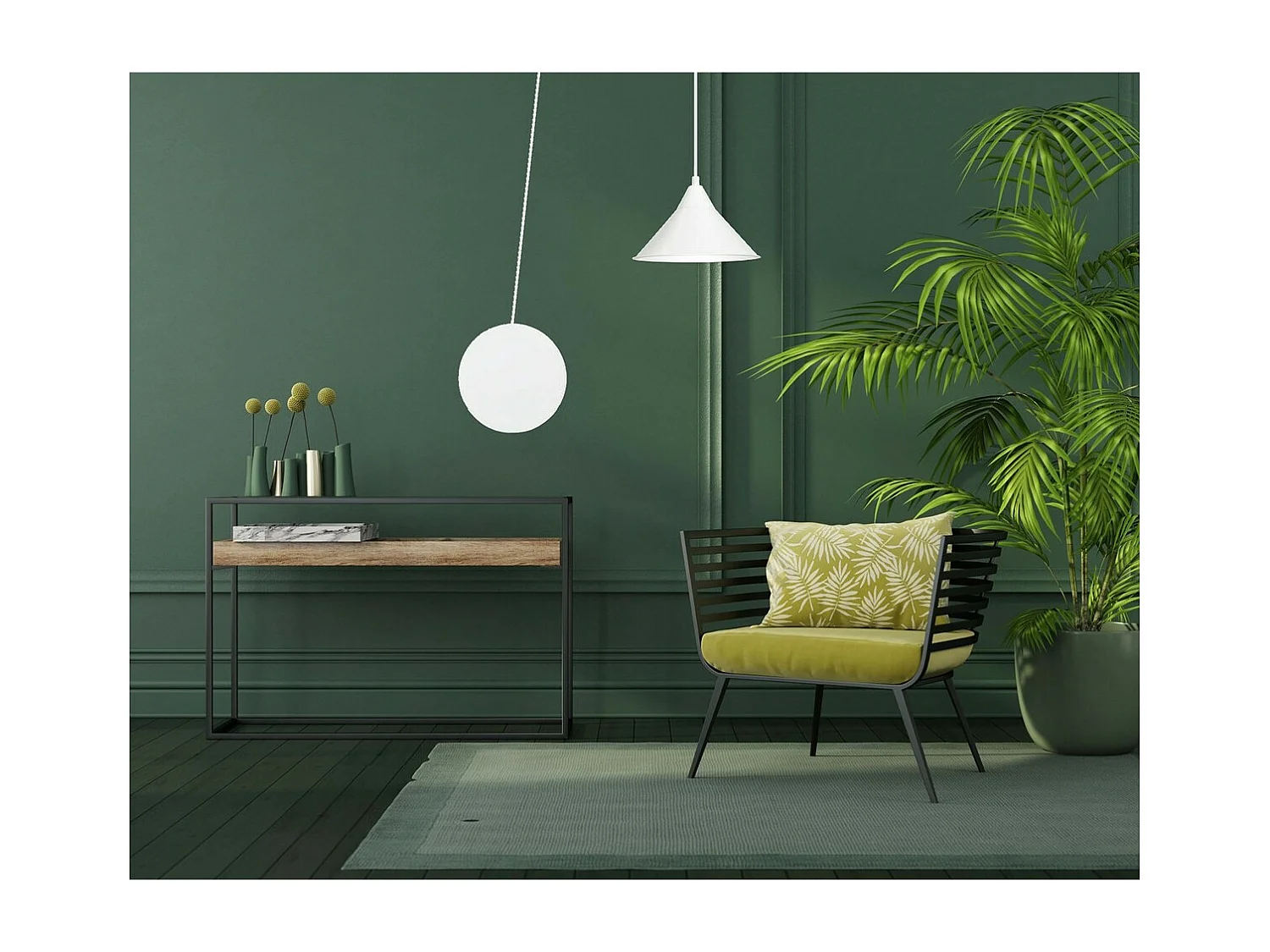 Candeeiro Suspenso Abramo 3, Branco, 400x400x60 cm, Seven Design