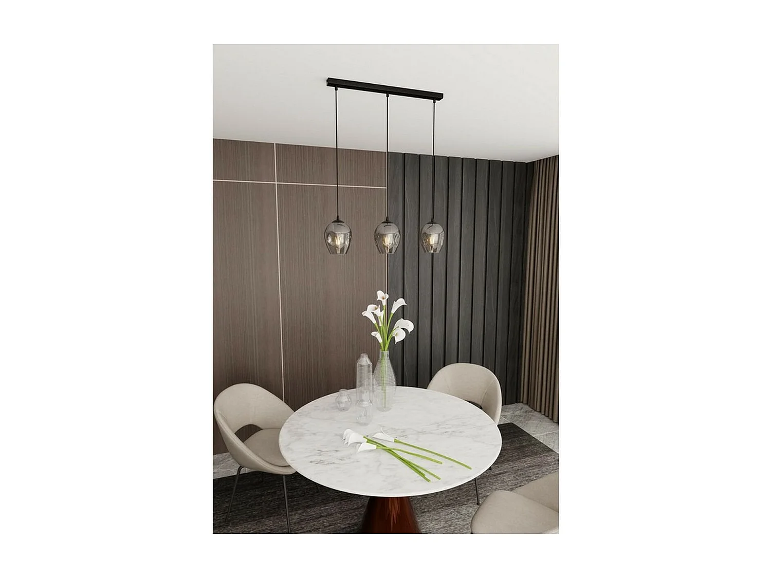 Suspension Istar, Gris, 70x100x14 cm, Seven Design