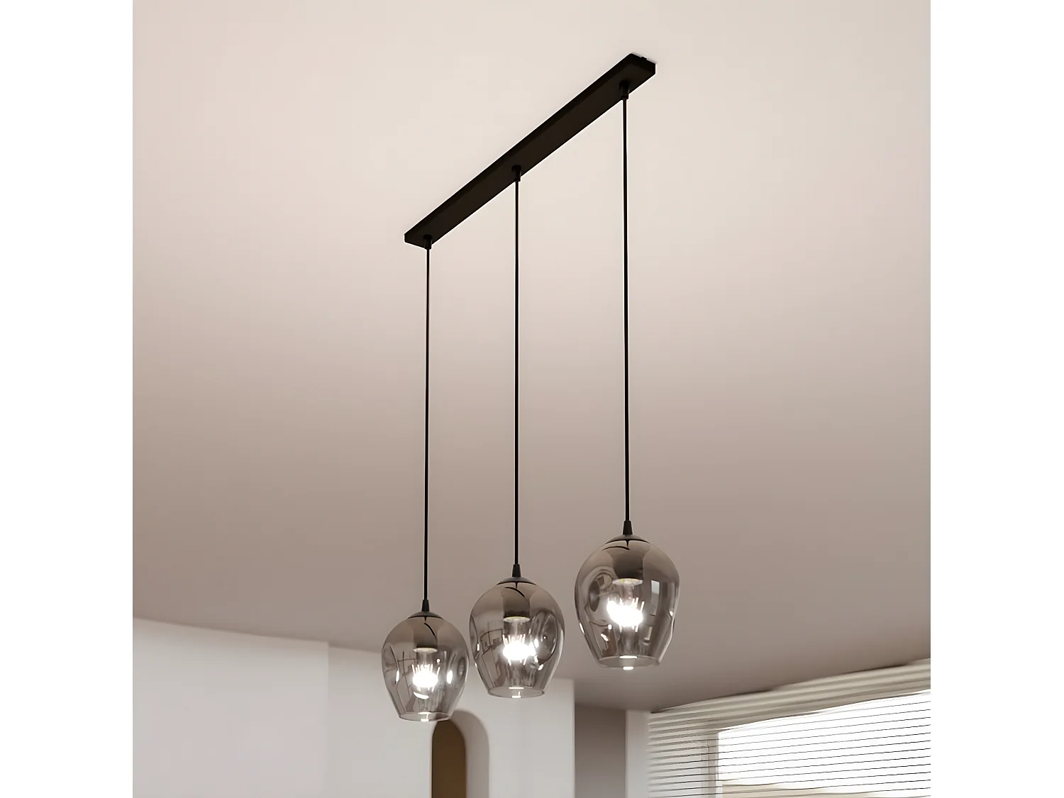 Suspension Istar, Gris, 70x100x14 cm, Seven Design