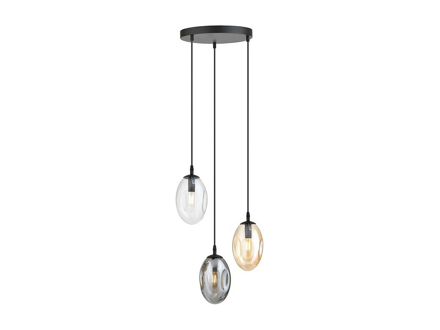 Hanglamp Astral 8, Zwart, 40x100x40 cm, Seven Design