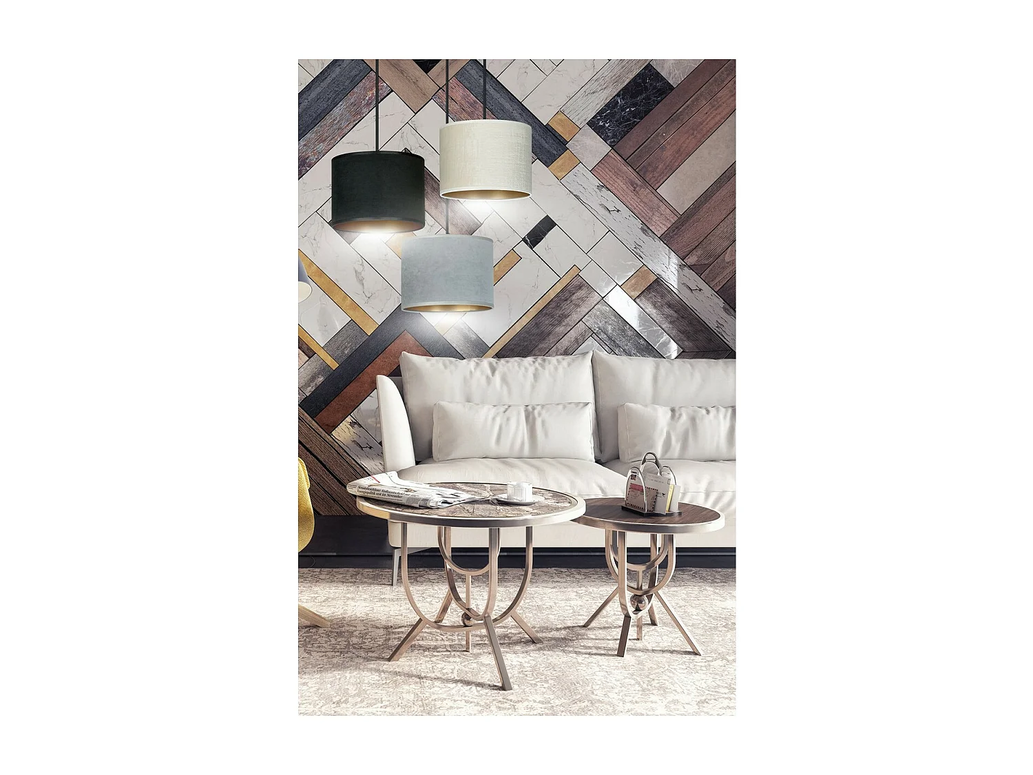 Suspension Hilde, Multicouleur, 40x100x50 cm, EPIKASA