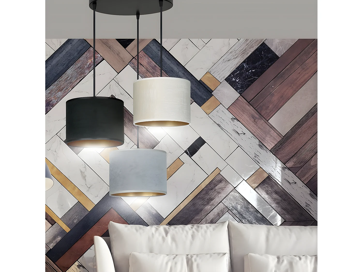 Suspension Hilde, Multicouleur, 40x100x50 cm, EPIKASA