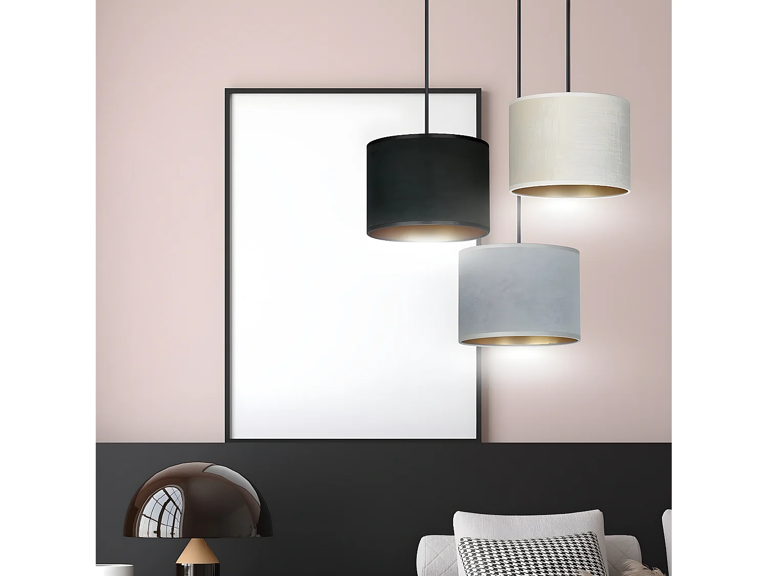 Suspension Hilde, Multicouleur, 40x100x50 cm, EPIKASA