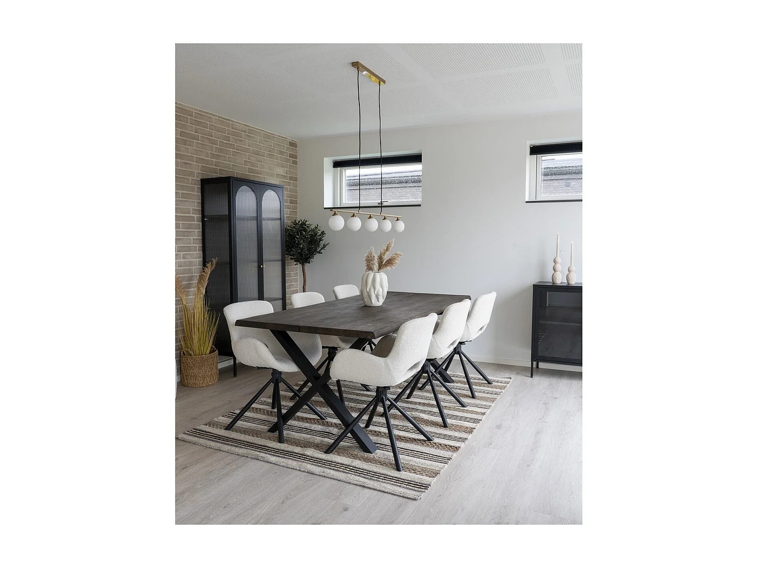 Hanglamp Halifax, Messing, 110x10x16 cm, EPIKASA