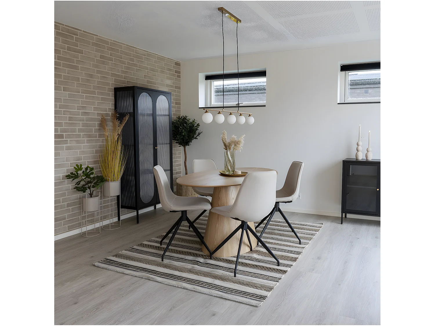 Hanglamp Halifax, Messing, 110x10x16 cm, EPIKASA