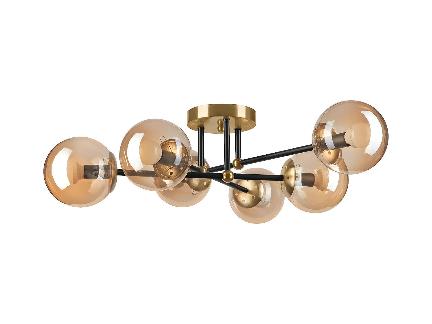Lampa Sufitowa Malena, Złoto, 64x64x20 cm, EPIKASA