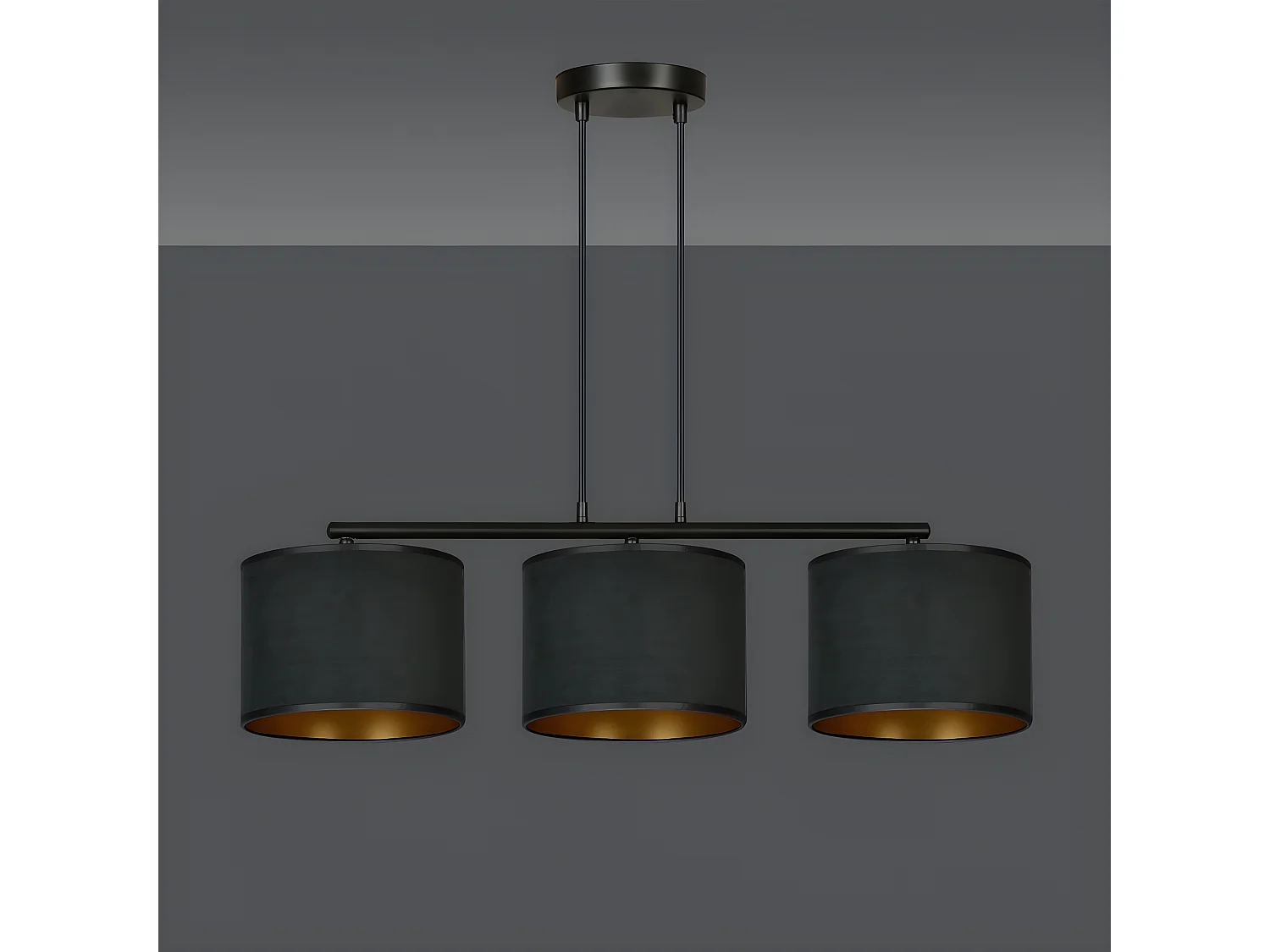 Suspension Hilde, Noir, 72x100x18 cm, EPIKASA