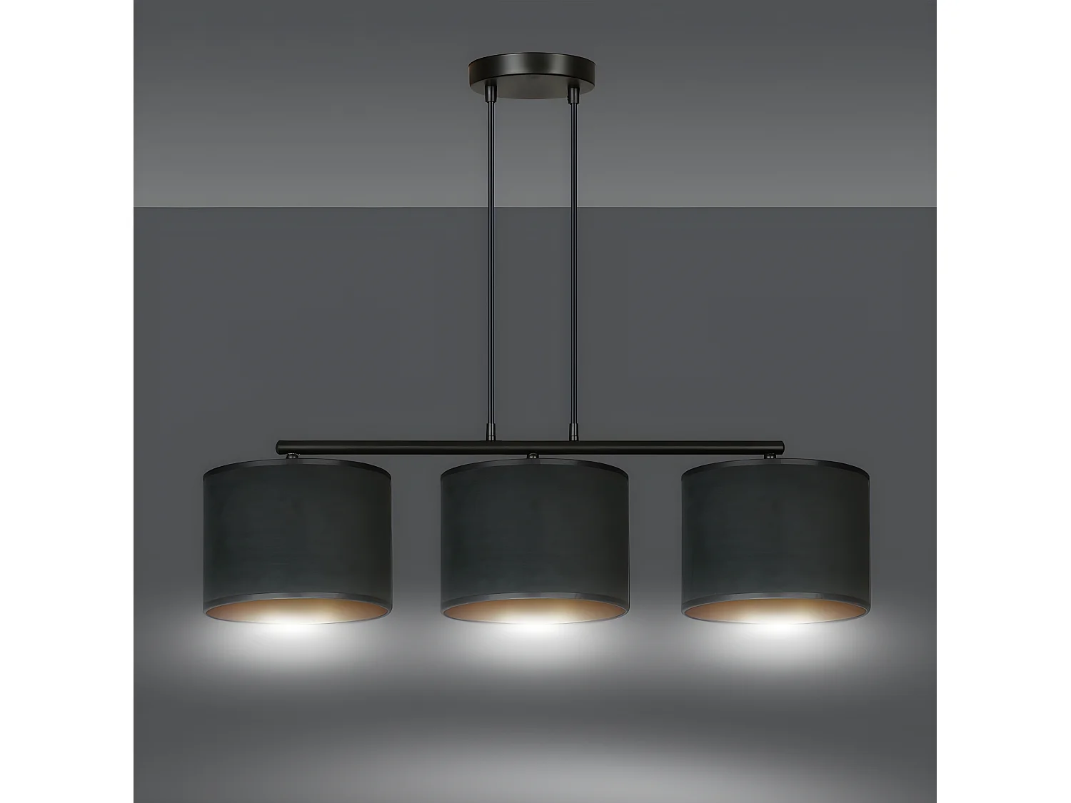 Suspension Hilde, Noir, 72x100x18 cm, EPIKASA