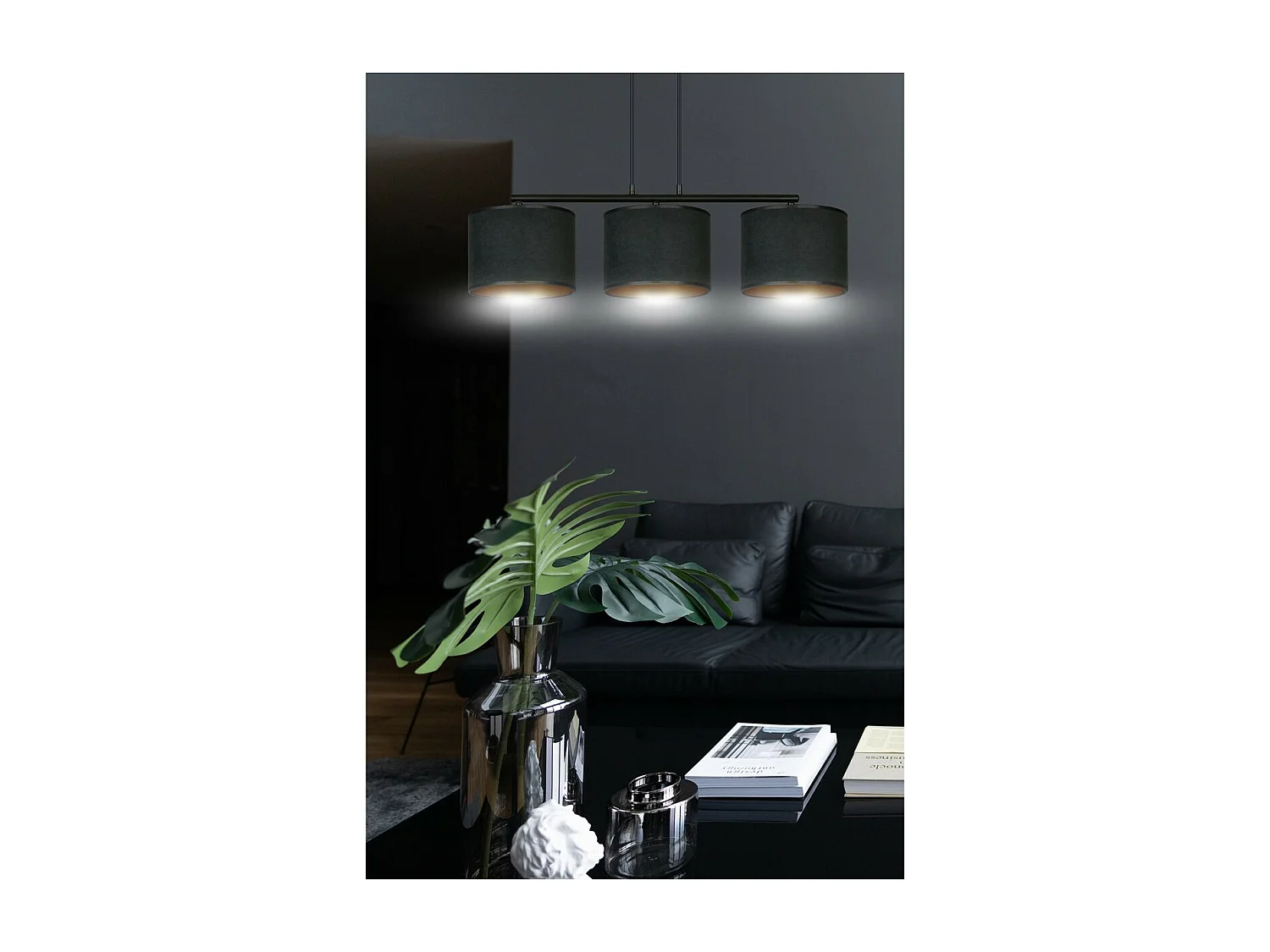 Suspension Hilde, Noir, 72x100x18 cm, EPIKASA