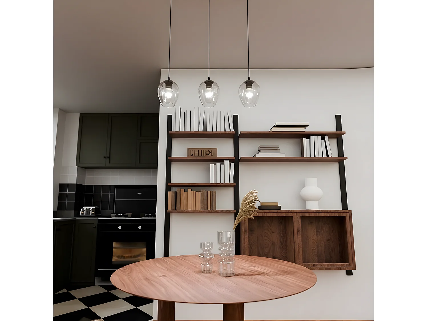 Suspension Istar, Noir, 70x100x14 cm, EPIKASA