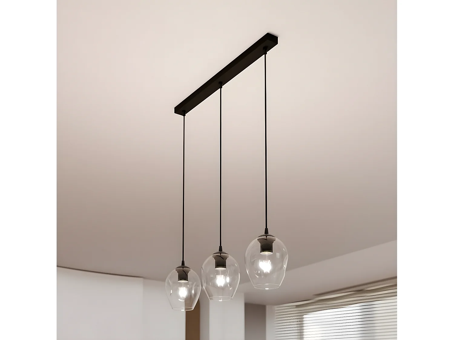 Suspension Istar, Noir, 70x100x14 cm, EPIKASA