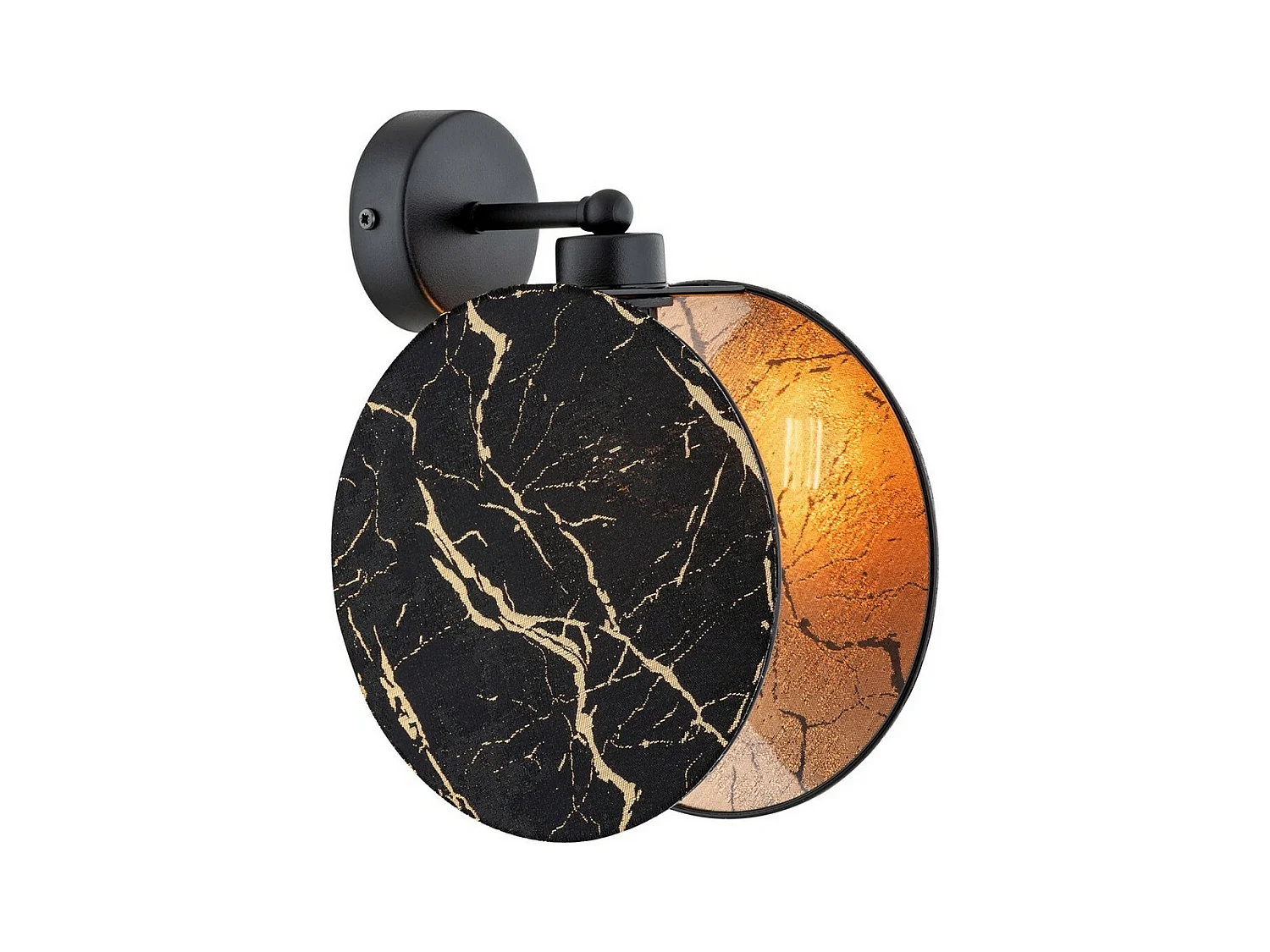 Lampa ścienna Motif, Czarny, 20x26x22 cm, EPIKASA