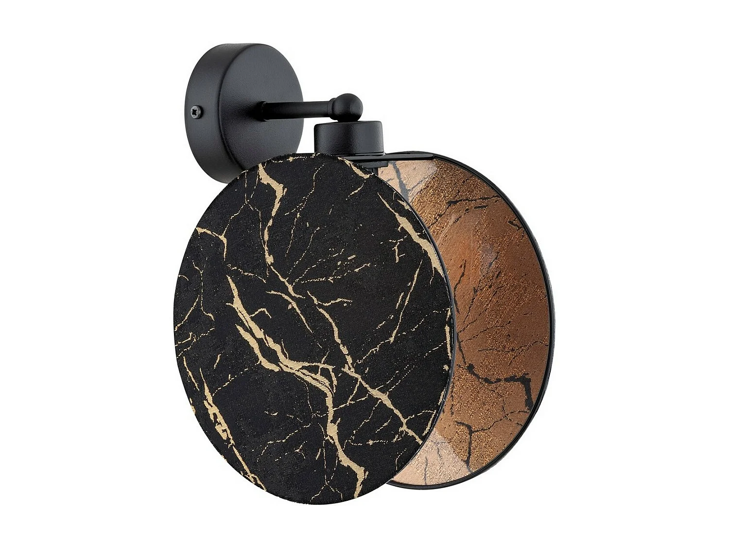 Lampada a Parete Motif, Nero, 20x26x22 cm, Seven Design