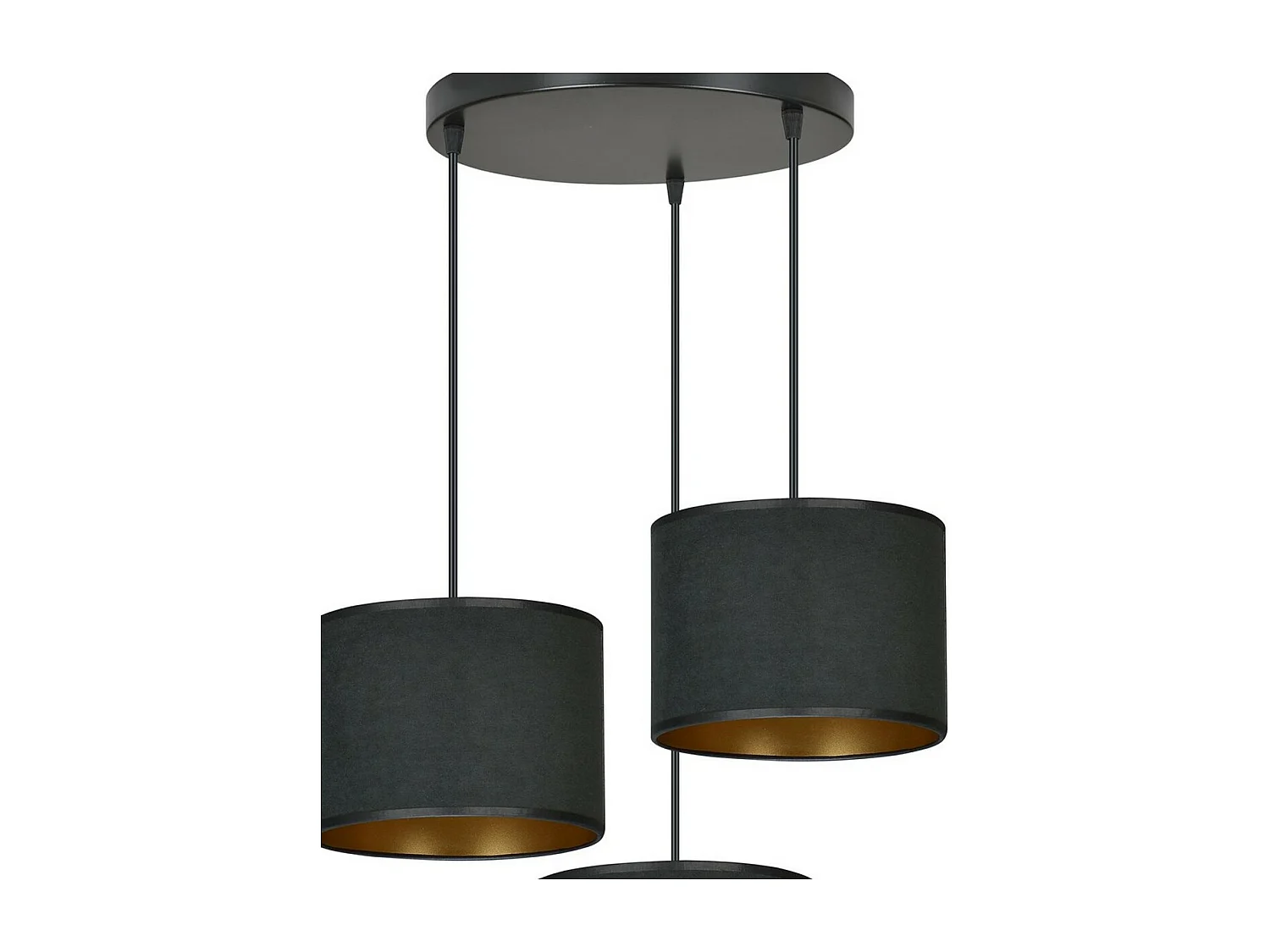 Lampada a Sospensione Hilde, Nero, 42x100x50 cm, EPIKASA