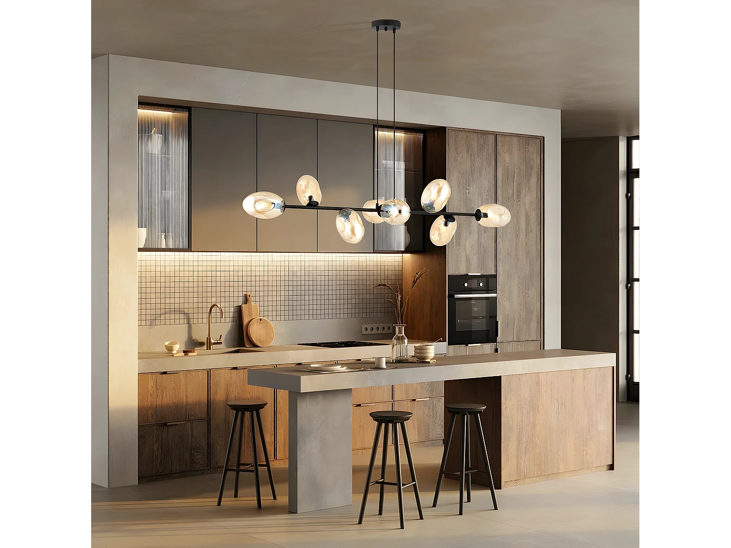 Suspension Pandora, Ambre, 140x100x40 cm, Seven Design