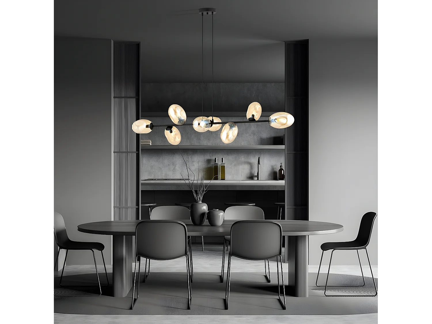 Suspension Pandora, Ambre, 140x100x40 cm, Seven Design