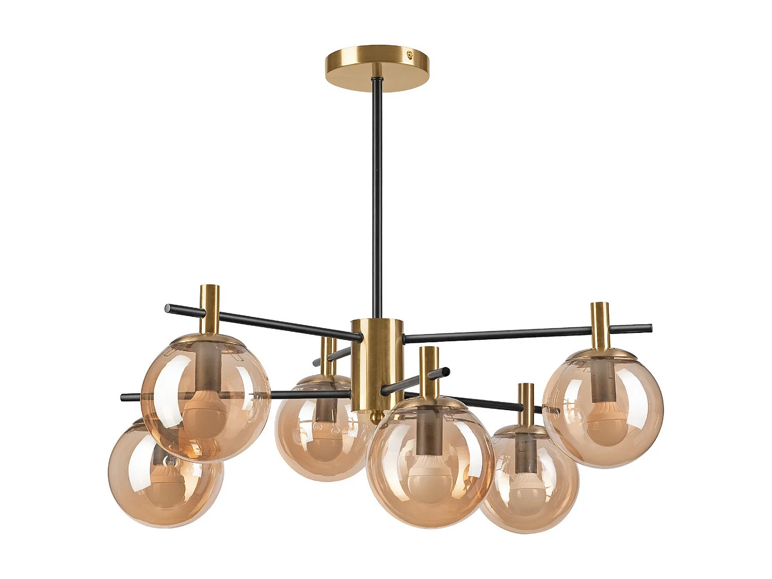 Lampa Wisząca Lilou, Złoto, 51x54x53 cm, Seven Design