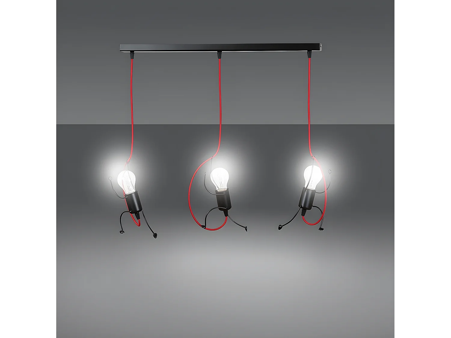 Suspension Bobi, Noir, 65x60x14 cm, Seven Design