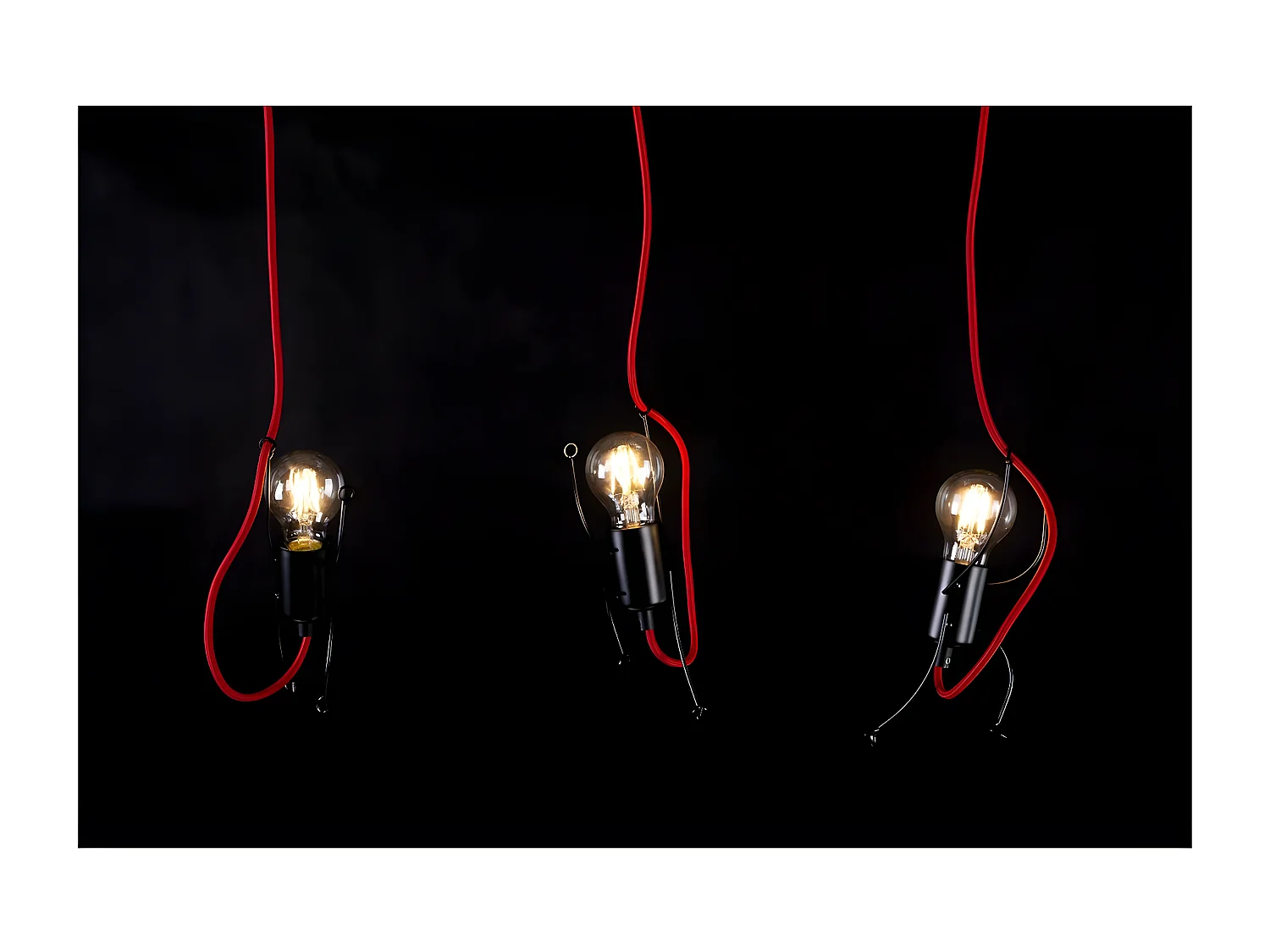 Suspension Bobi, Noir, 65x60x14 cm, Seven Design