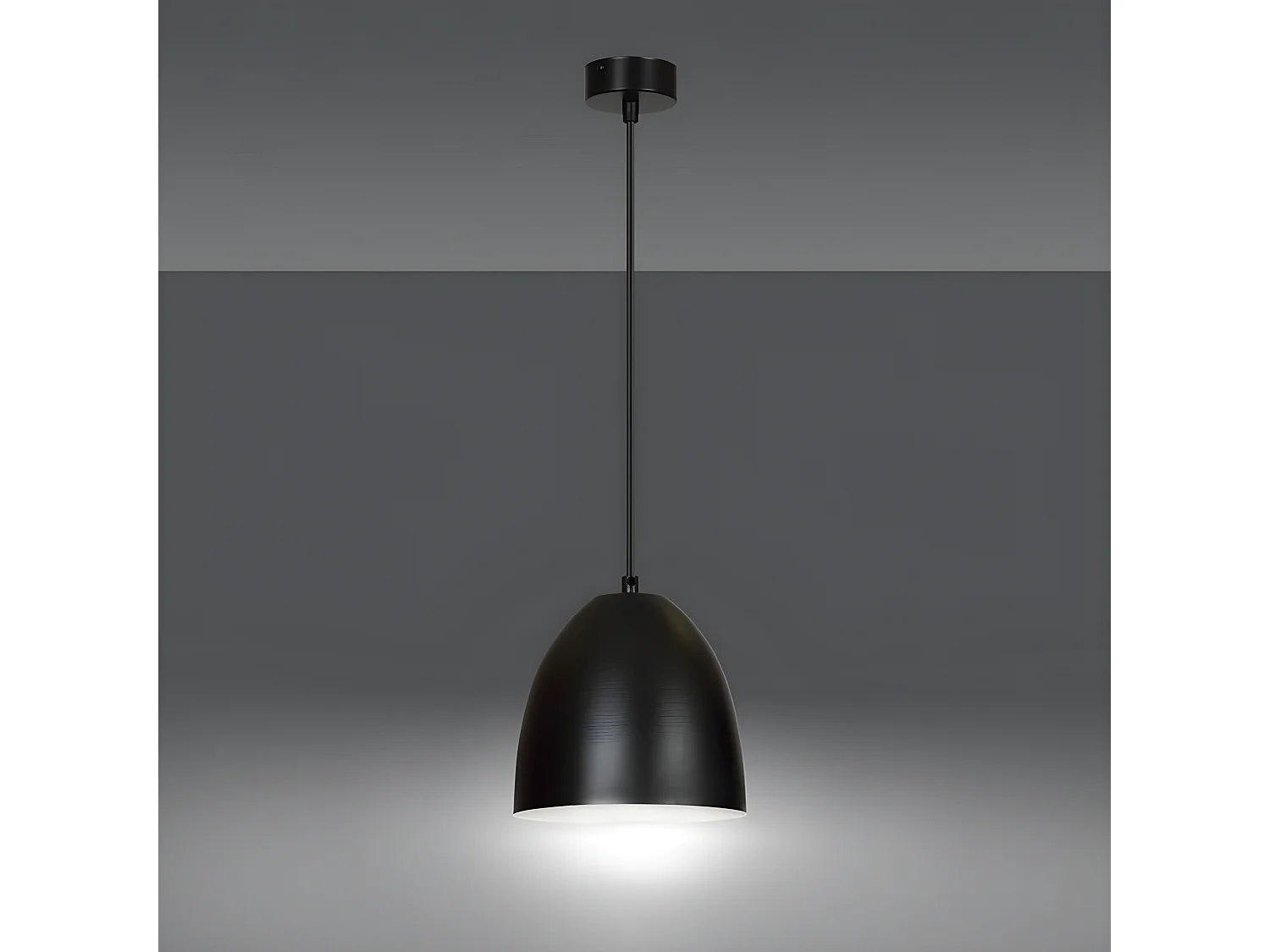 Suspension Lenox, Noir, 20x80x18 cm, Seven Design
