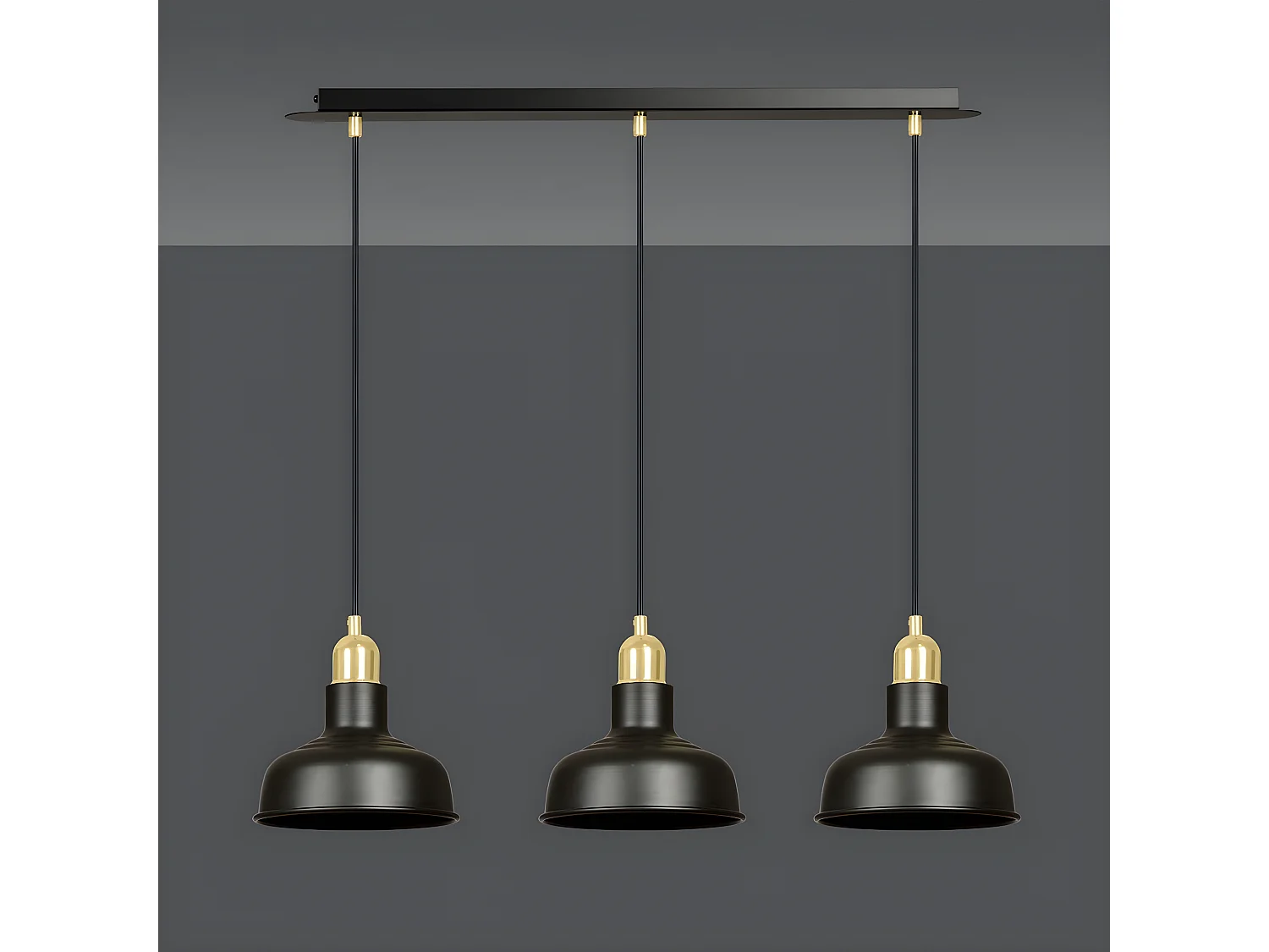 Suspension Ibor, Noir, 72x100x21 cm, EPIKASA