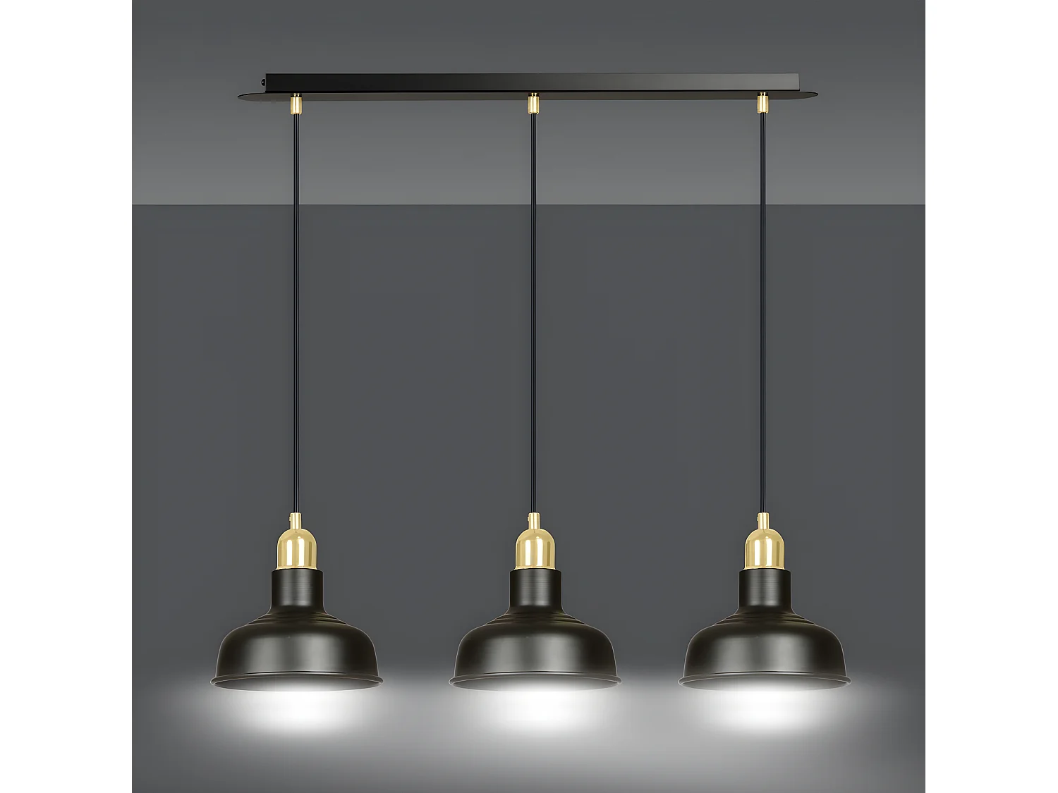 Suspension Ibor, Noir, 72x100x21 cm, EPIKASA