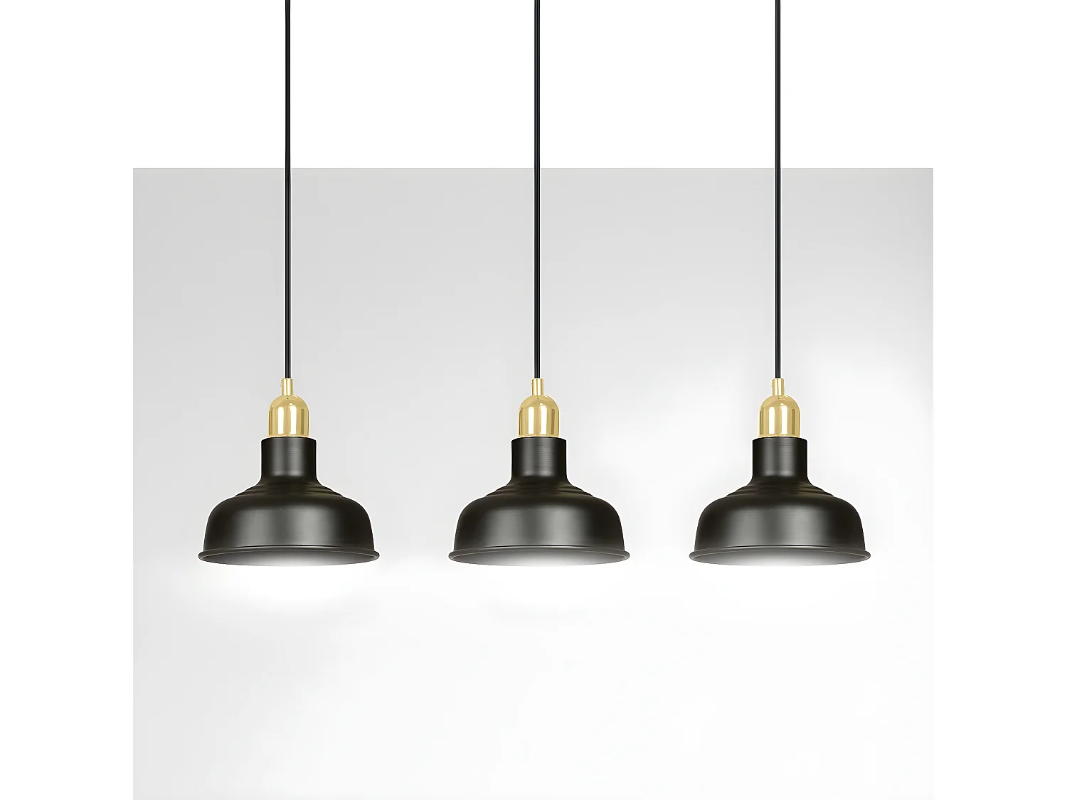 Suspension Ibor, Noir, 72x100x21 cm, EPIKASA