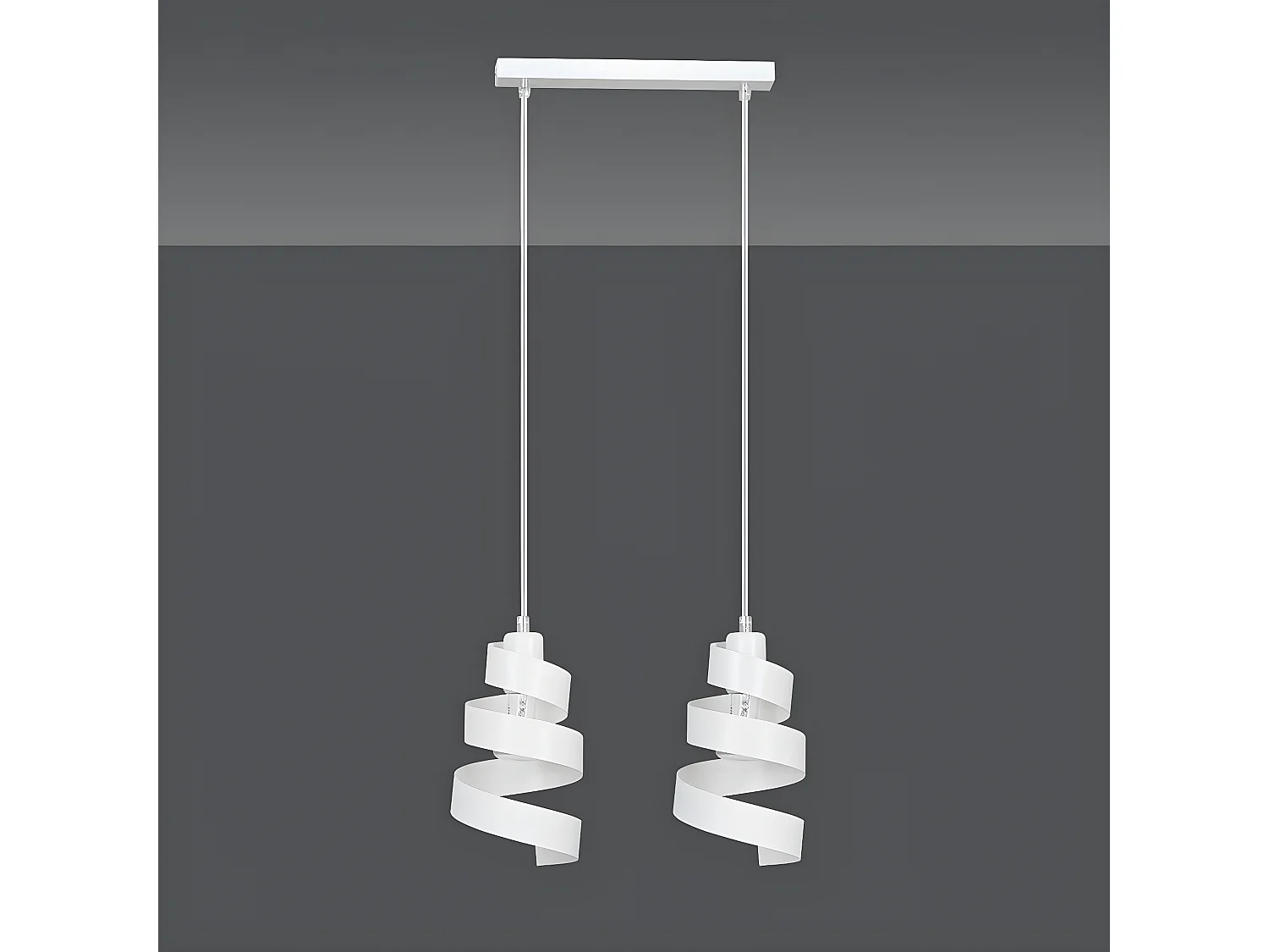 Candeeiro Suspenso Saga, Branco, 40x100x14 cm, Seven Design
