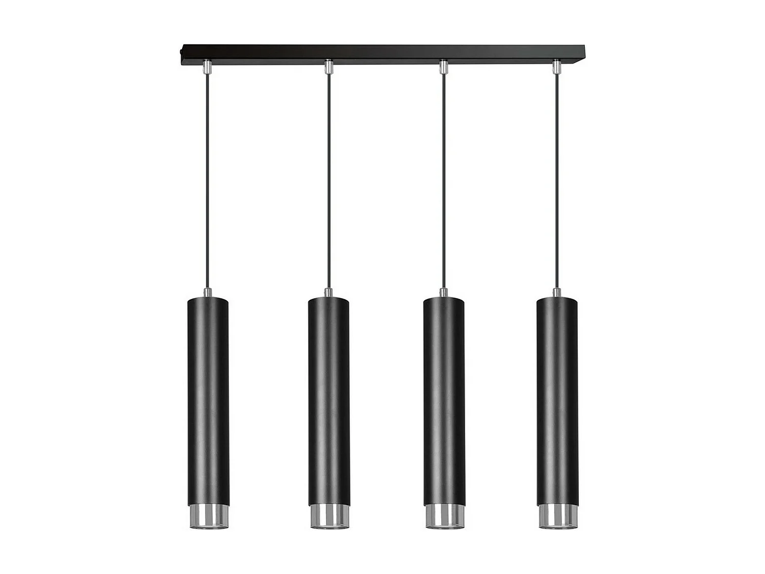 Suspension Kibo 10, Noir, 60x100x6 cm, Seven Design
