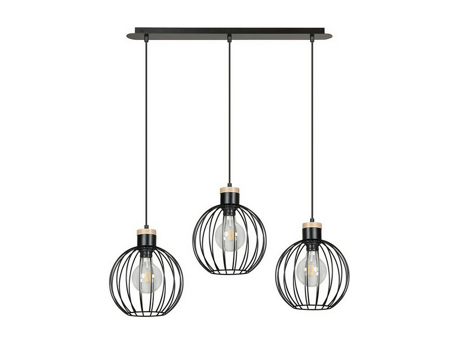 Suspension Barbado, Noir, 78x100x22 cm, EPIKASA