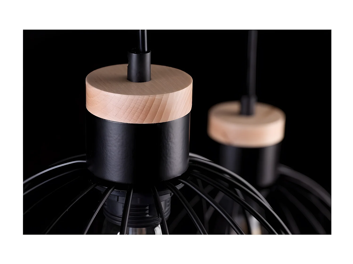 Suspension Barbado, Noir, 78x100x22 cm, EPIKASA