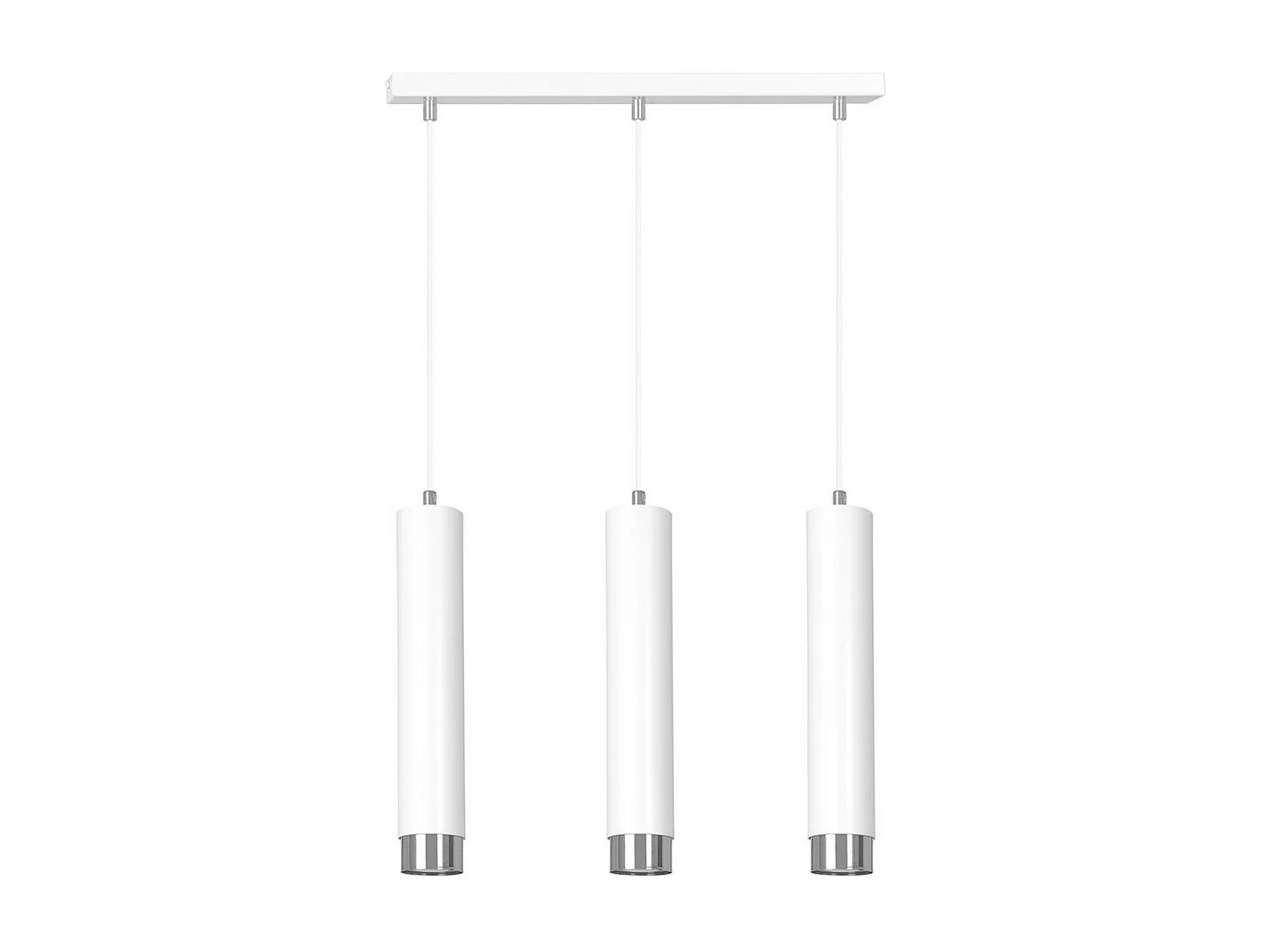 Lampada a Sospensione Kibo, Bianco, 45x100x6 cm, Seven Design