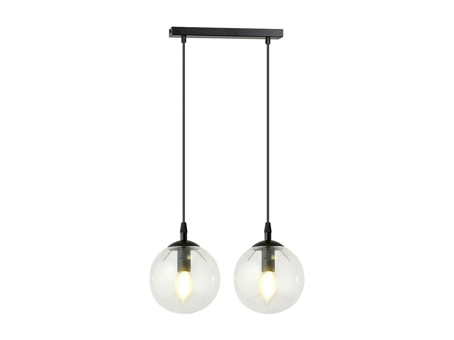 Lampa Wisząca Cosmo, Czarny, 40x100x14 cm, Seven Design