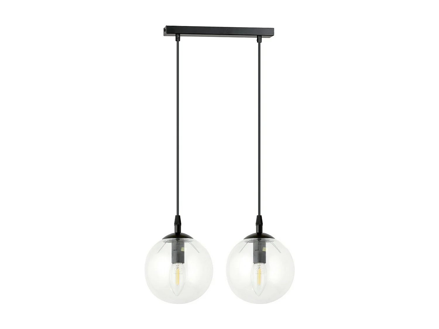 Lampa Wisząca Cosmo, Czarny, 40x100x14 cm, Seven Design