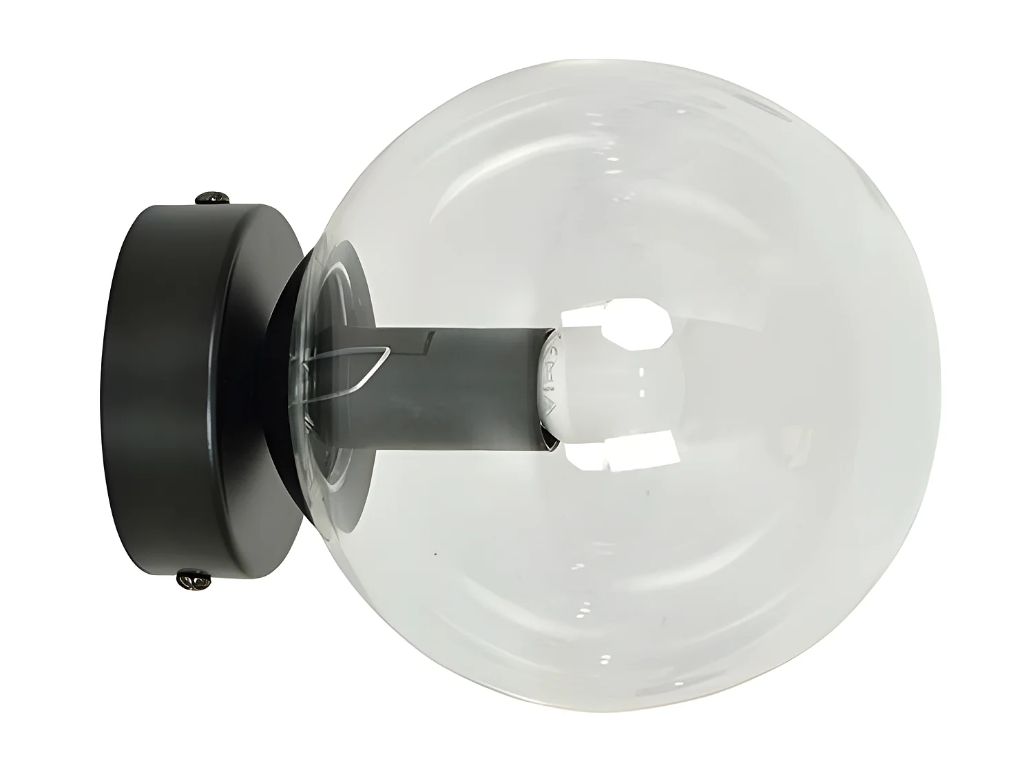 Lampa ścienna Rossi, Czarny, 15x15x16 cm, EPIKASA