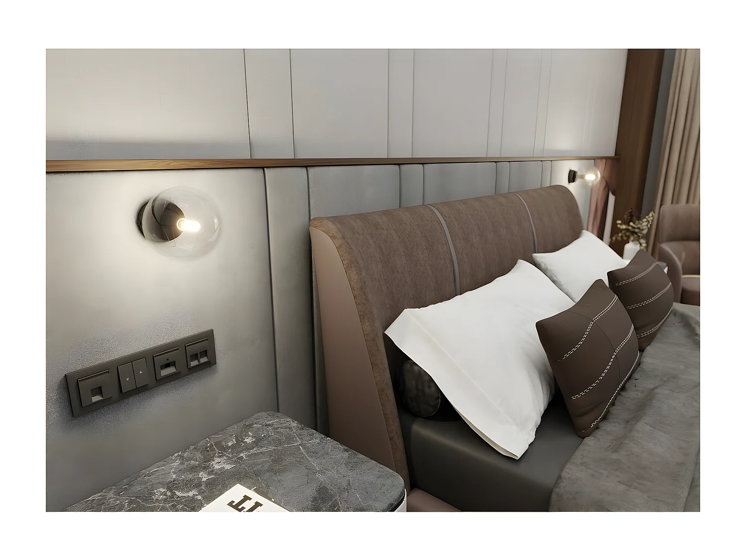 Applique Rossi 7, Noir, 15x15x16 cm, Seven Design