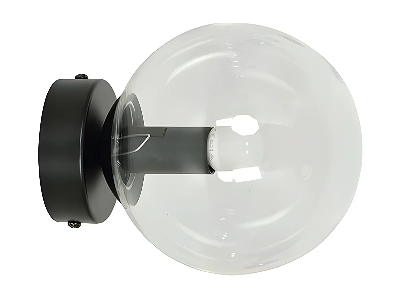 Wandlamp Rossi 7, Zwart, 15x15x16 cm, Seven Design