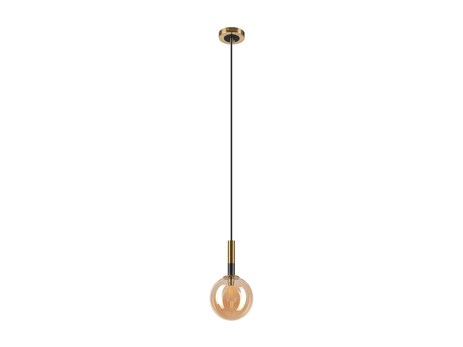 Hanglamp Rollo, Goud, 15x15x120 cm, Seven Design