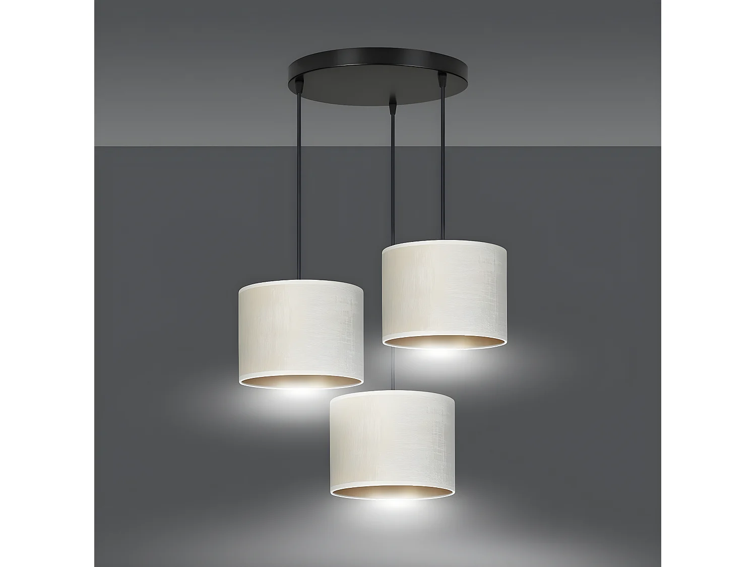 Suspension Hilde, Blanc, 42x100x50 cm, Seven Design