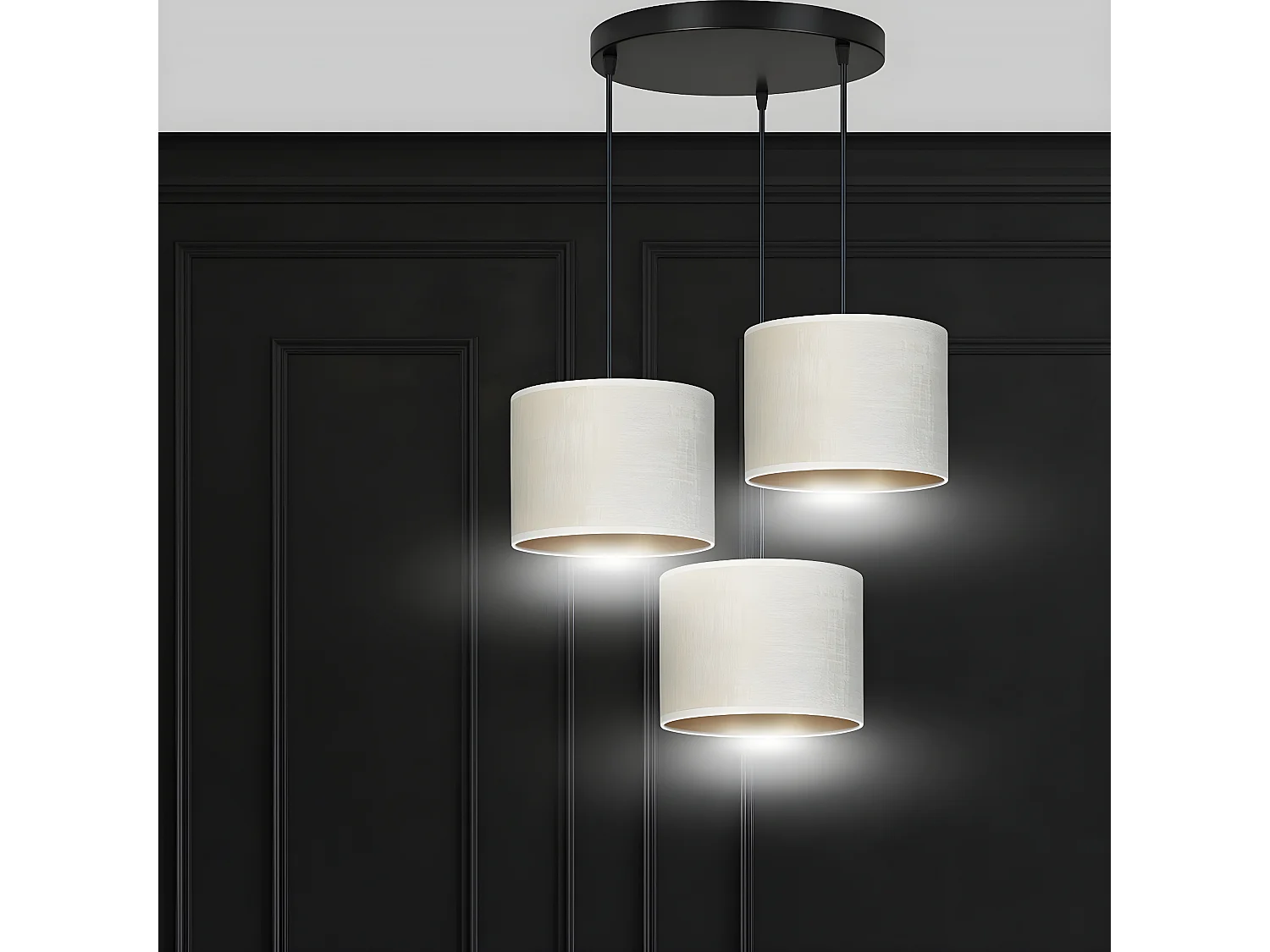 Suspension Hilde, Blanc, 42x100x50 cm, Seven Design