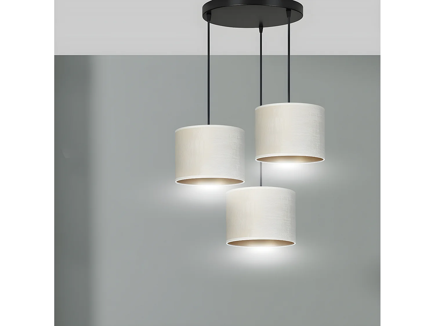 Suspension Hilde, Blanc, 42x100x50 cm, Seven Design