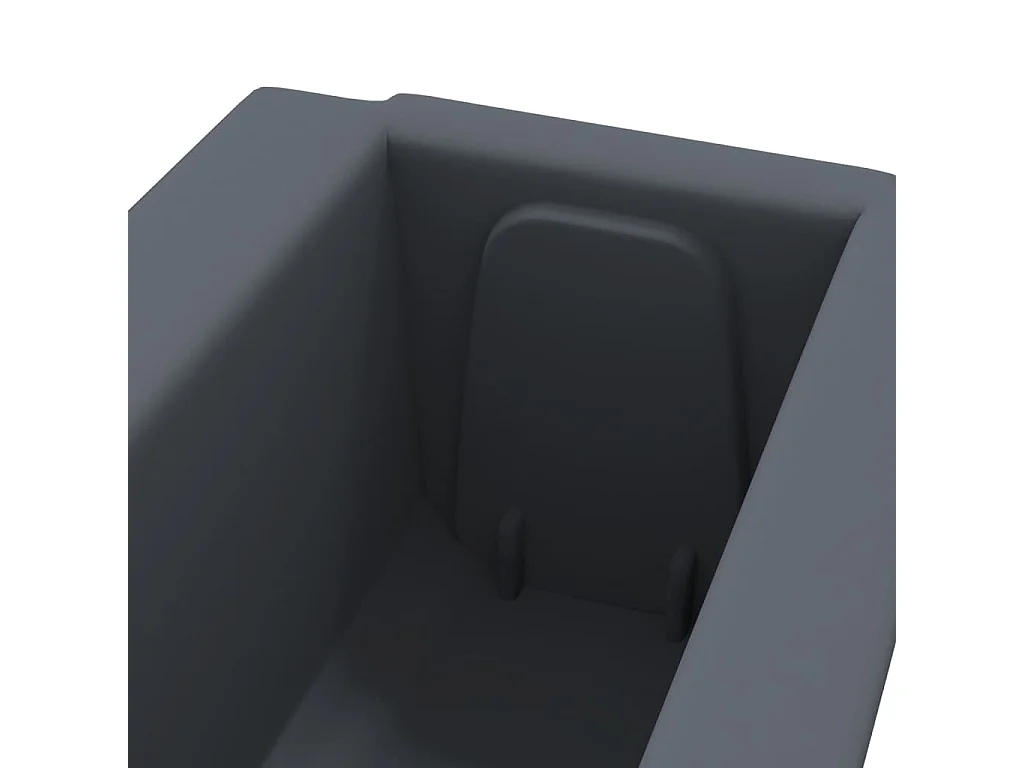 Boîtes à fleurs pour palettes euro 12 pièces Gris 36x13,5x9,5cm PP