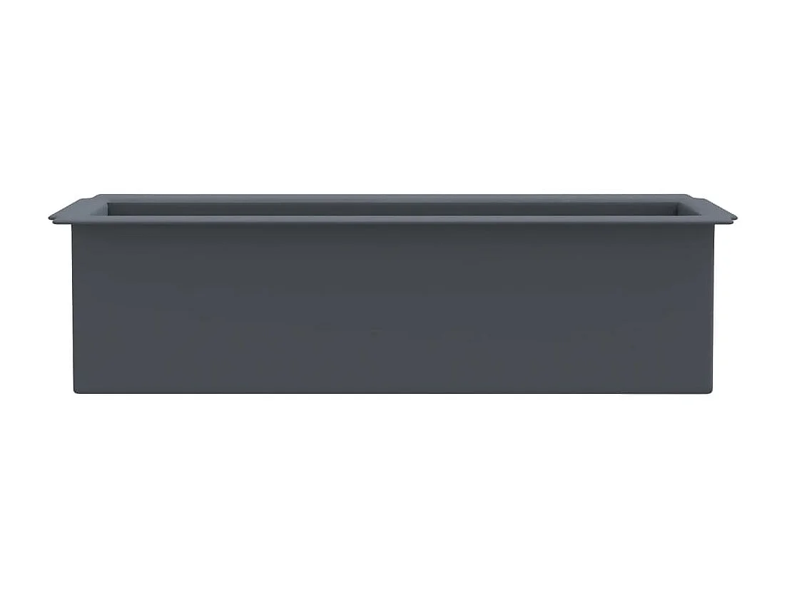 Boîtes à fleurs pour palettes euro 12 pièces Gris 36x13,5x9,5cm PP