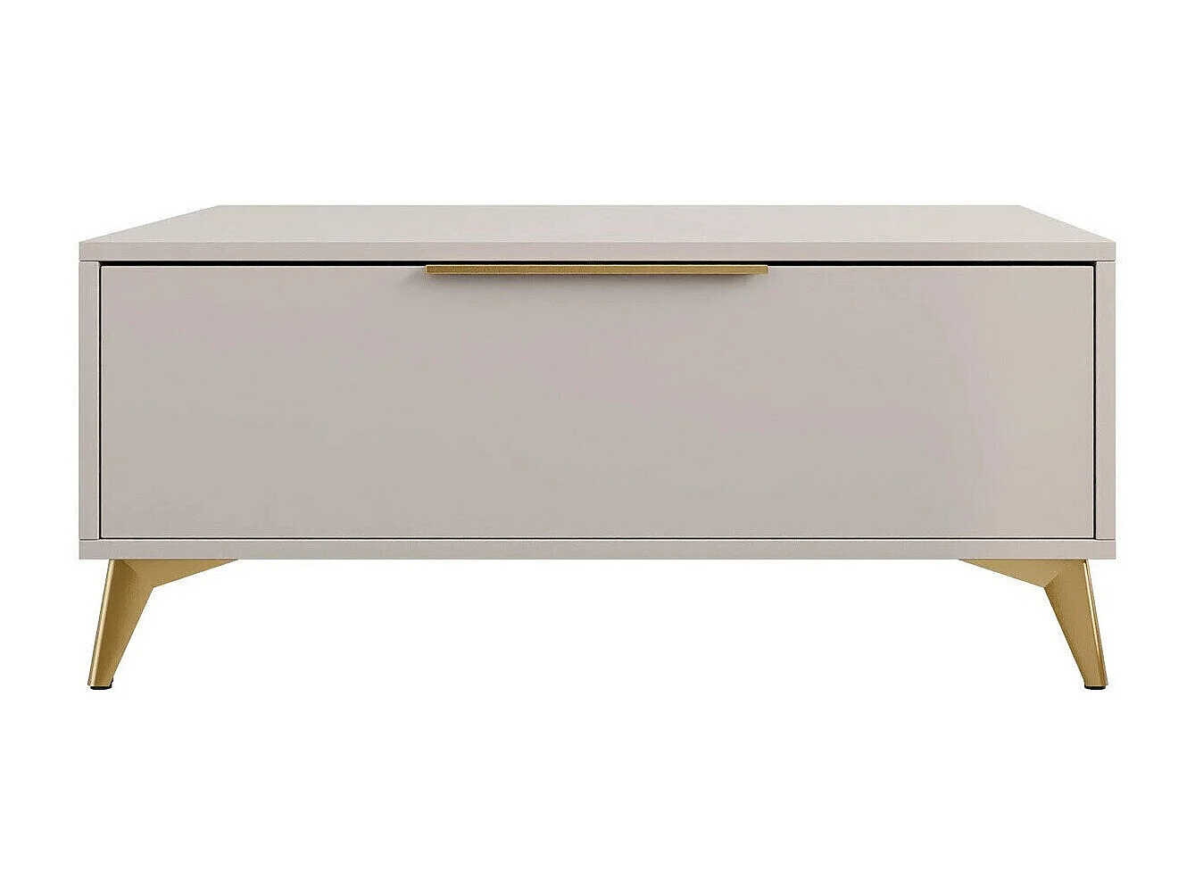 Table basse Comfivo Camlue 101, Beige, 45x75x104cm, Stratifié, Angulaire