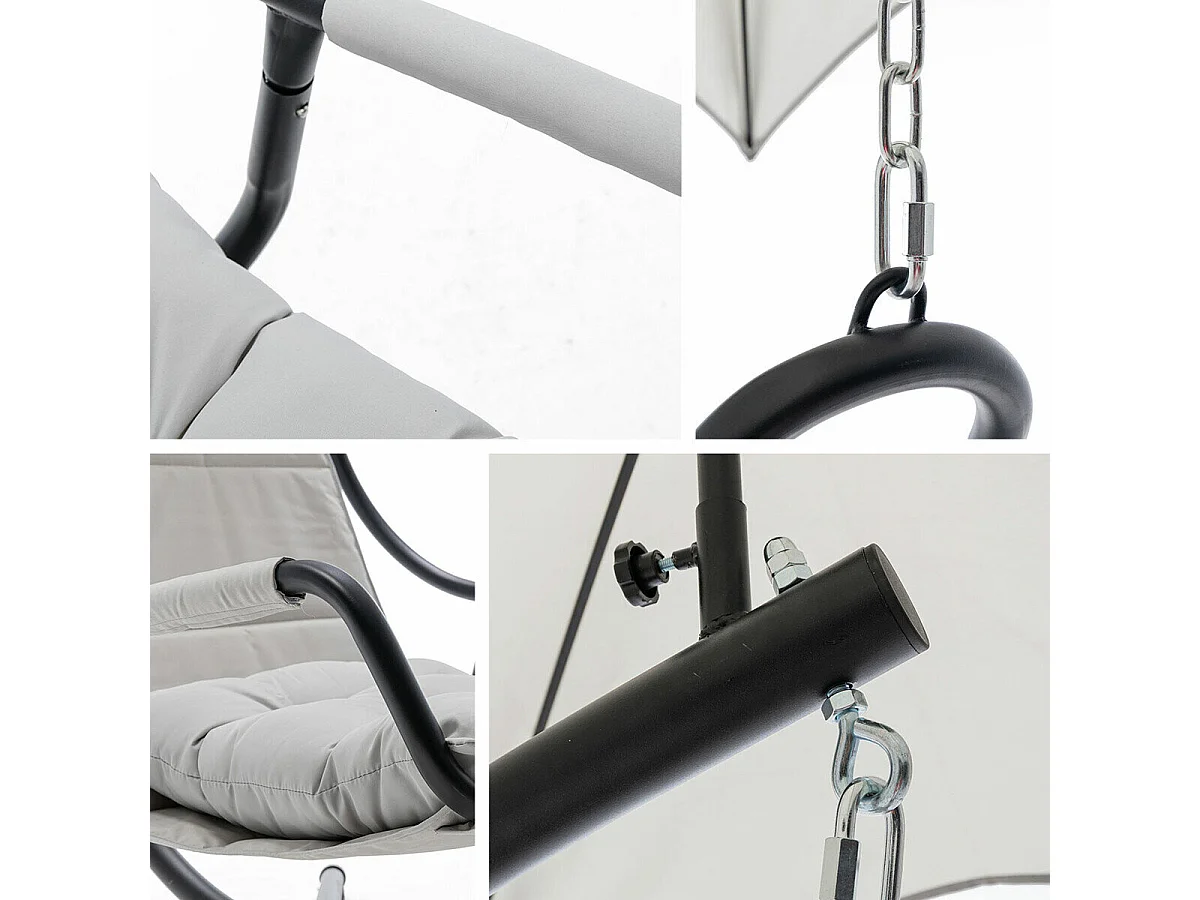 Cadeira suspensa Comfivo 318, Metal, 21x10x12cm