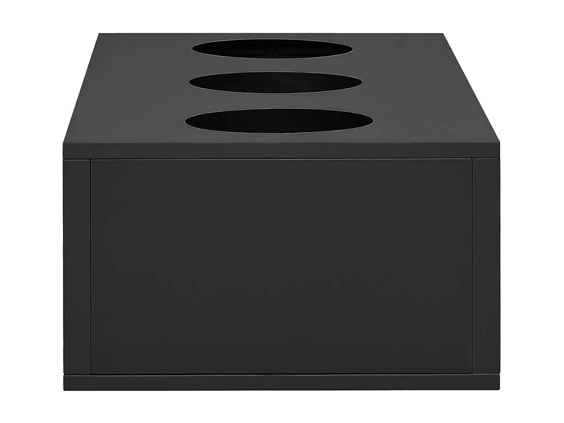 Boîte à fleurs de bureau Anthracite 90x40x23 cm Acier