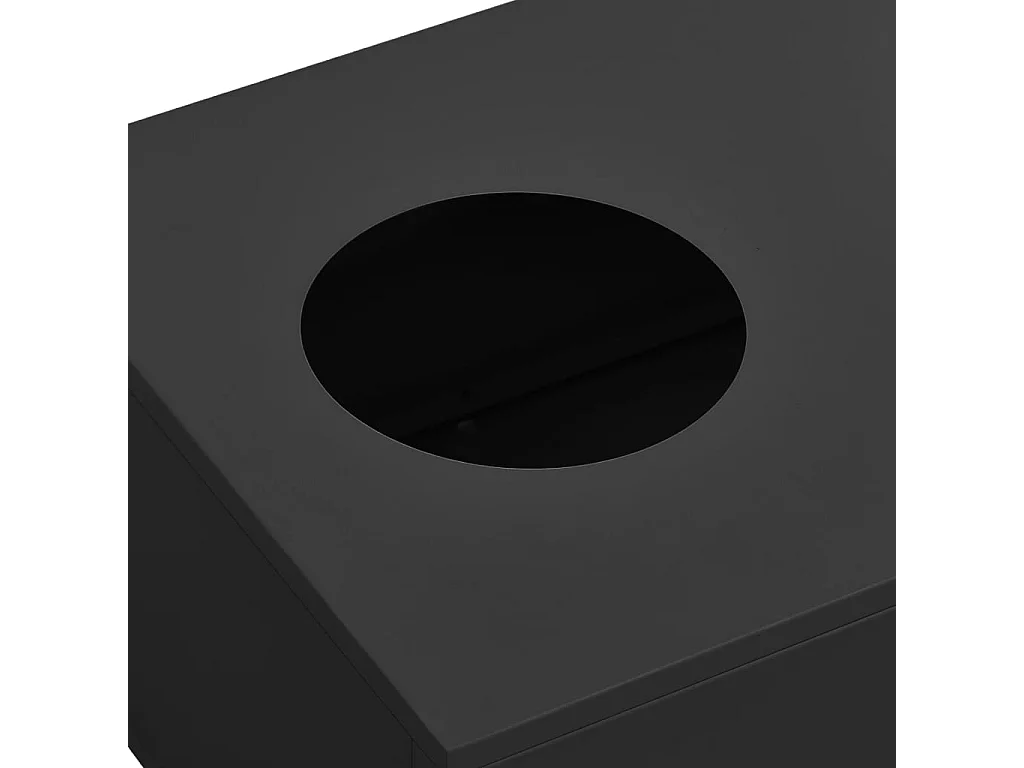 Boîte à fleurs de bureau Anthracite 90x40x23 cm Acier