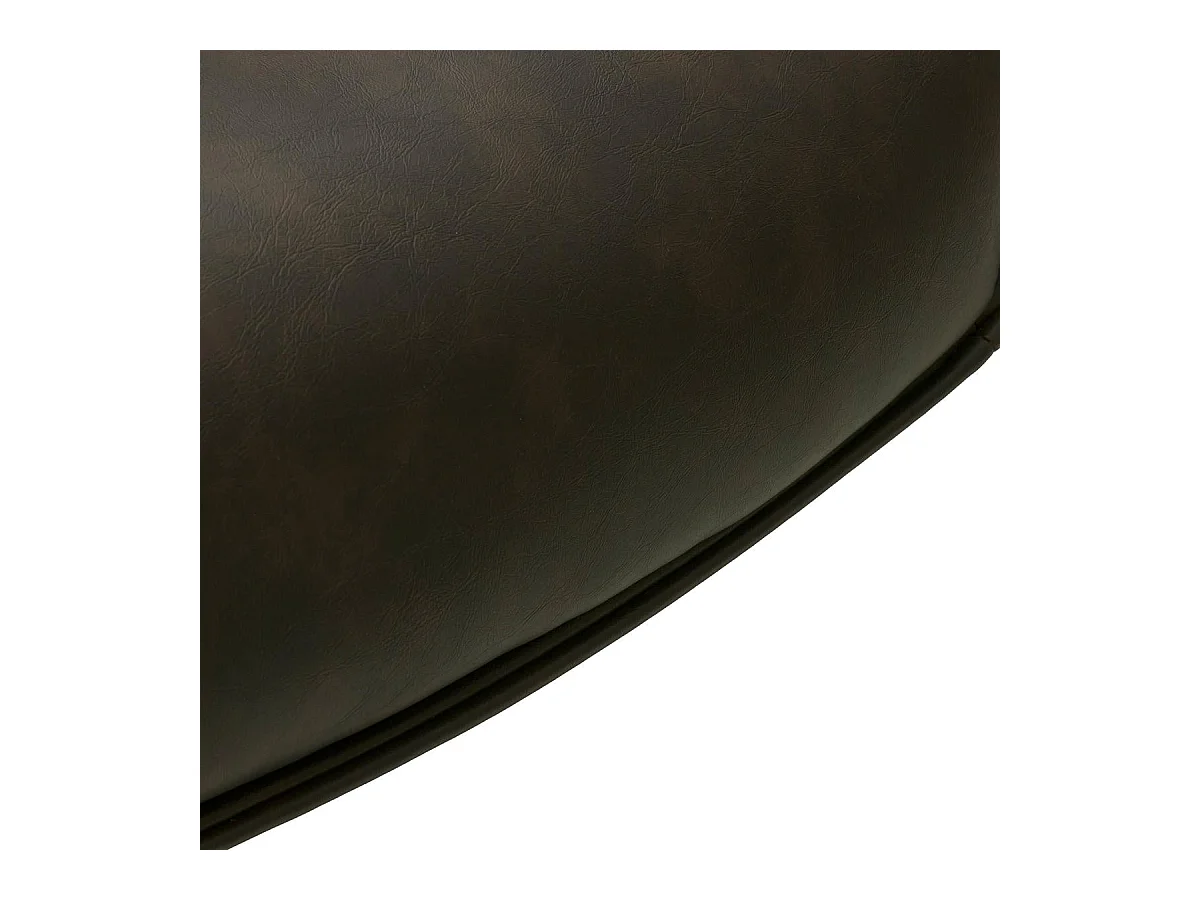 Esszimmerstuhl Drehbar 2er Set Jessica - Kunstleder & Metall - Braun